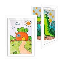 Amazon.co.jp: 2点セット アートフレーム 子供の絵 a4額縁